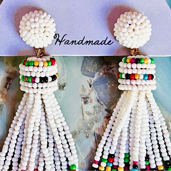 NWT Anthropologie Deepa Beaded Rainbow Chandeliers - Picture 13 of 15